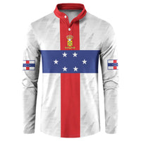 Personalized Nederlandse Antillen 1959-1986 Button Sweatshirt Simple Flag Style - Wonder Print Shop