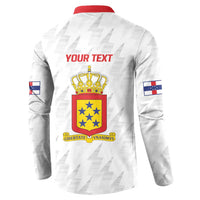 Personalized Nederlandse Antillen 1959-1986 Button Sweatshirt Simple Flag Style - Wonder Print Shop