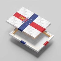 Personalized Nederlandse Antillen 1959-1986 Canvas Wall Art Simple Flag Style - Wonder Print Shop