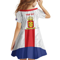 Personalized Nederlandse Antillen 1959-1986 Family Matching Off Shoulder Maxi Dress and Hawaiian Shirt Simple Flag Style - Wonder Print Shop