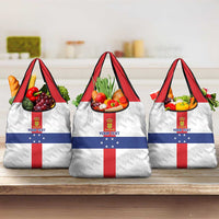 Personalized Nederlandse Antillen 1959-1986 Grocery Bag Simple Flag Style - Wonder Print Shop