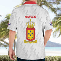 Personalized Nederlandse Antillen 1959-1986 Hawaiian Shirt Simple Flag Style - Wonder Print Shop