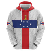Personalized Nederlandse Antillen 1959-1986 Hoodie Simple Flag Style - Wonder Print Shop