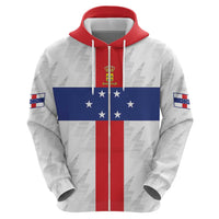 Personalized Nederlandse Antillen 1959-1986 Hoodie Simple Flag Style - Wonder Print Shop