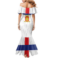 Personalized Nederlandse Antillen 1959-1986 Mermaid Dress Simple Flag Style - Wonder Print Shop