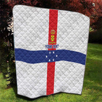 Personalized Nederlandse Antillen 1959-1986 Quilt Simple Flag Style - Wonder Print Shop