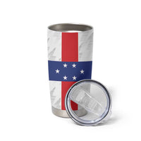 Personalized Nederlandse Antillen 1959-1986 Tumbler Cup Simple Flag Style - Wonder Print Shop