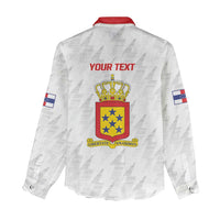 Personalized Nederlandse Antillen 1959-1986 Women Casual Shirt Simple Flag Style - Wonder Print Shop