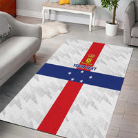 Personalized Nederlandse Antillen 1986-2010 Area Rug Simple Flag Style - Wonder Print Shop