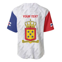 Personalized Nederlandse Antillen 1986-2010 Baseball Jersey Simple Flag Style - Wonder Print Shop