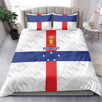Personalized Nederlandse Antillen 1986-2010 Bedding Set Simple Flag Style - Wonder Print Shop