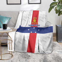 Personalized Nederlandse Antillen 1986-2010 Blanket Simple Flag Style - Wonder Print Shop
