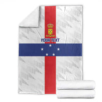 Personalized Nederlandse Antillen 1986-2010 Blanket Simple Flag Style - Wonder Print Shop