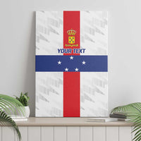 Personalized Nederlandse Antillen 1986-2010 Canvas Wall Art Simple Flag Style - Wonder Print Shop