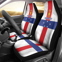 Personalized Nederlandse Antillen 1986-2010 Car Seat Cover Simple Flag Style - Wonder Print Shop
