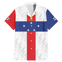 Personalized Nederlandse Antillen 1986-2010 Family Matching Mermaid Dress and Hawaiian Shirt Simple Flag Style - Wonder Print Shop