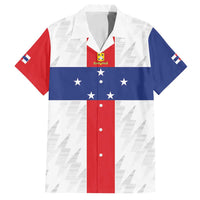 Personalized Nederlandse Antillen 1986-2010 Family Matching Off Shoulder Maxi Dress and Hawaiian Shirt Simple Flag Style - Wonder Print Shop