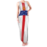 Personalized Nederlandse Antillen 1986-2010 Family Matching Tank Maxi Dress and Hawaiian Shirt Simple Flag Style - Wonder Print Shop