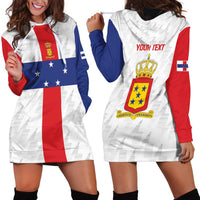 Personalized Nederlandse Antillen 1986-2010 Hoodie Dress Simple Flag Style - Wonder Print Shop