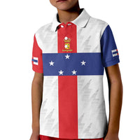 Personalized Nederlandse Antillen 1986-2010 Kid Polo Shirt Simple Flag Style - Wonder Print Shop