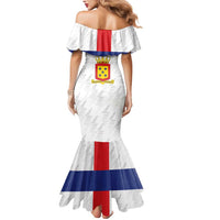 Personalized Nederlandse Antillen 1986-2010 Mermaid Dress Simple Flag Style - Wonder Print Shop