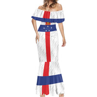Personalized Nederlandse Antillen 1986-2010 Mermaid Dress Simple Flag Style - Wonder Print Shop