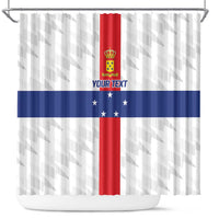 Personalized Nederlandse Antillen 1986-2010 Shower Curtain Simple Flag Style - Wonder Print Shop