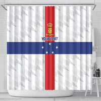 Personalized Nederlandse Antillen 1986-2010 Shower Curtain Simple Flag Style - Wonder Print Shop