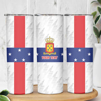 Personalized Nederlandse Antillen 1986-2010 Skinny Tumbler Simple Flag Style - Wonder Print Shop