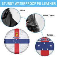 Personalized Nederlandse Antillen 1986-2010 Spare Tire Cover Simple Flag Style - Wonder Print Shop