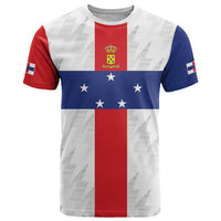 Personalized Nederlandse Antillen 1986-2010 T Shirt Simple Flag Style - Wonder Print Shop