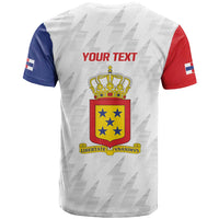 Personalized Nederlandse Antillen 1986-2010 T Shirt Simple Flag Style - Wonder Print Shop
