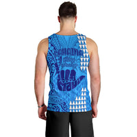 strong-maui-men-tank-top-good-living-hawaii-with-shaka-sign-kakau-tribal-blue