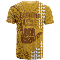 Strong Maui T Shirt Good Living Hawaii with Shaka Sign Kakau Tribal Gold - Wonder Print Shop