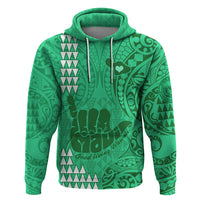 Strong Maui Hoodie Good Living Hawaii with Shaka Sign Kakau Tribal Green - Wonder Print Shop