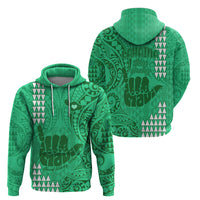 Strong Maui Hoodie Good Living Hawaii with Shaka Sign Kakau Tribal Green - Wonder Print Shop
