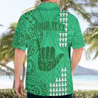 Personalised Strong Maui Hawaiian Shirt Good Living Hawaii with Shaka Sign Kakau Tribal Green - Wonder Print Shop