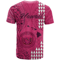 Maui Island T Shirt Kakau Tribal Mixed Polynesian Pattern Pink - Wonder Print Shop