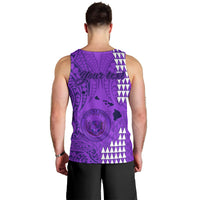 personalised-maui-island-men-tank-top-kakau-tribal-mixed-polynesian-pattern-purple