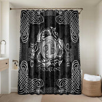 Personalized Anglesey Ynys Mon Bathroom Set Black Standing Stone Celtic-inspired - Wonder Print Shop