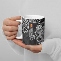 Personalized Anglesey Ynys Mon Ceramic Mug Black Standing Stone Celtic-inspired - Wonder Print Shop