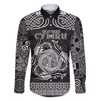 Personalized Anglesey Ynys Mon Family Matching Puletasi and Hawaiian Shirt Black Standing Stone Celtic-inspired - Wonder Print Shop