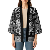 Personalized Anglesey Ynys Mon Kimono Black Standing Stone Celtic-inspired - Wonder Print Shop