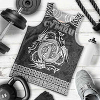 Personalized Anglesey Ynys Mon Men Tank Top Black Standing Stone Celtic-inspired - Wonder Print Shop