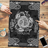 Personalized Anglesey Ynys Mon Puzzle Black Standing Stone Celtic-inspired - Wonder Print Shop