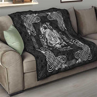 Personalized Anglesey Ynys Mon Quilt Black Standing Stone Celtic-inspired - Wonder Print Shop