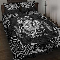 Personalized Anglesey Ynys Mon Quilt Bed Set Black Standing Stone Celtic-inspired - Wonder Print Shop