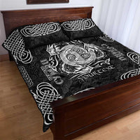 Personalized Anglesey Ynys Mon Quilt Bed Set Black Standing Stone Celtic-inspired - Wonder Print Shop