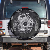 Personalized Anglesey Ynys Mon Spare Tire Cover Black Standing Stone Celtic-inspired - Wonder Print Shop