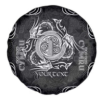 Personalized Anglesey Ynys Mon Spare Tire Cover Black Standing Stone Celtic-inspired - Wonder Print Shop